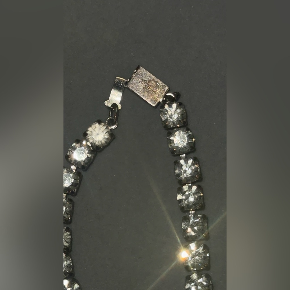 Elegant Silver Crystal Bracelet